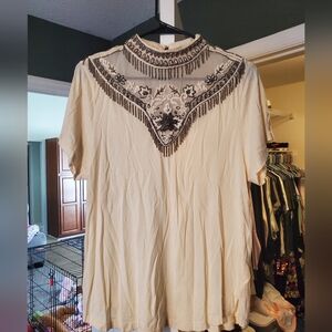 Haute Hippie Bead Embroidery Top